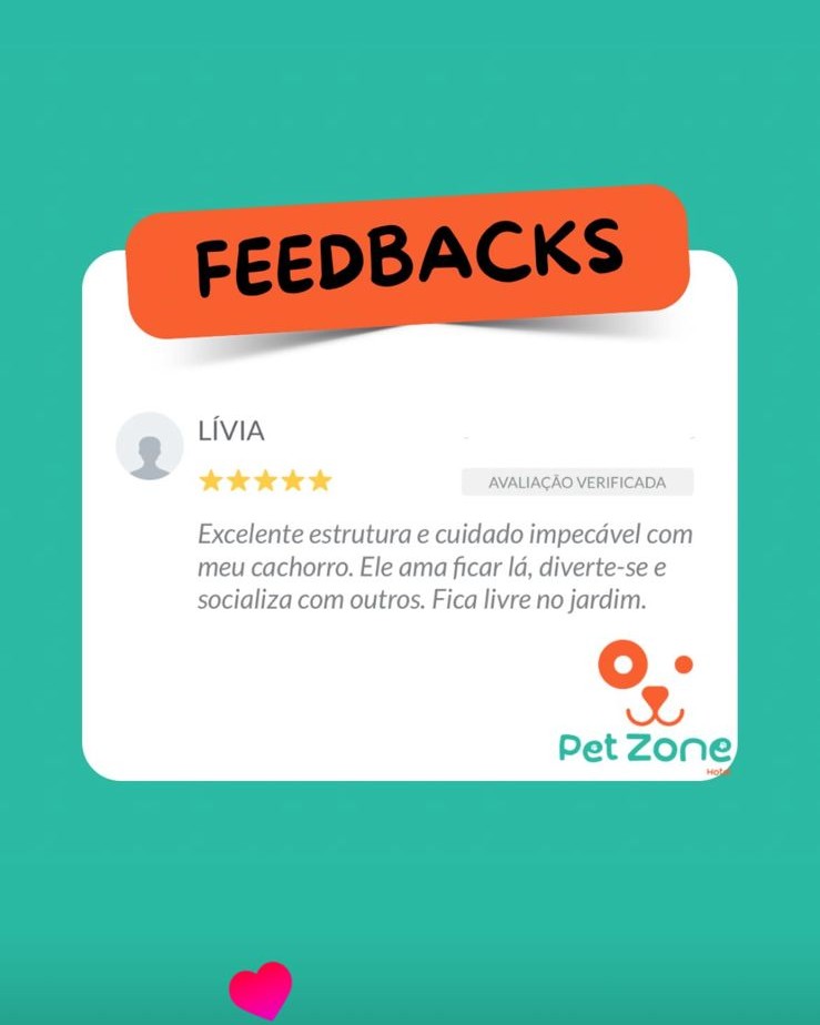 Imagem com feedback de cliente